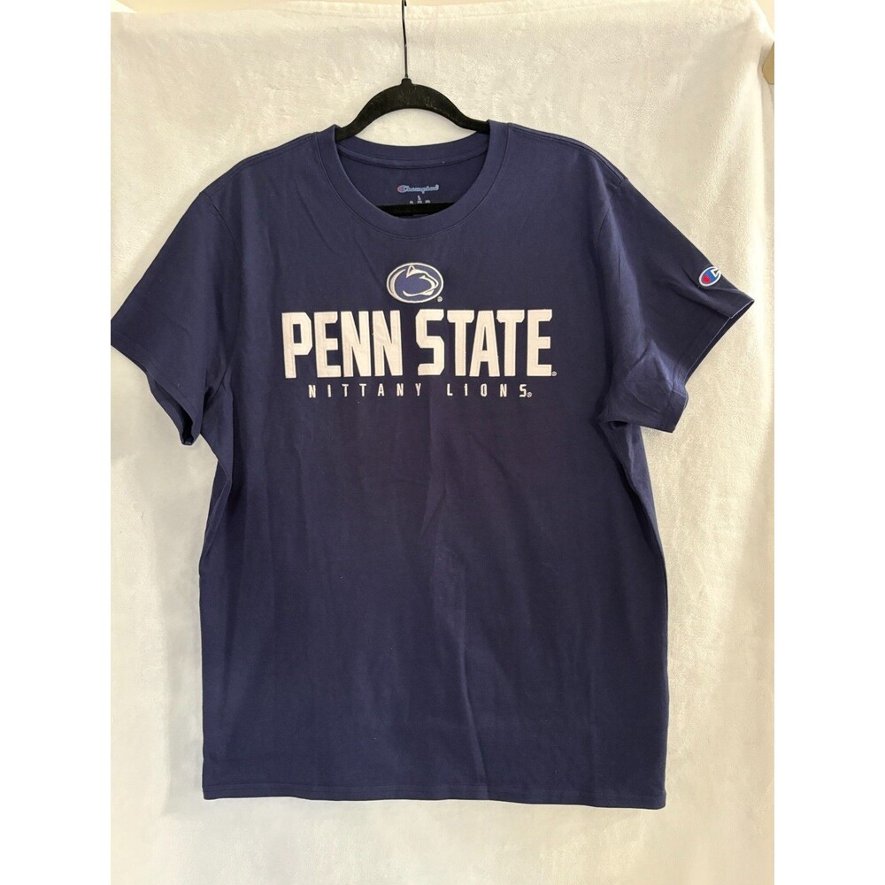Unisex Champion Embroidered PENN STATE NITTANY LIONS T-shirt - Size Large
